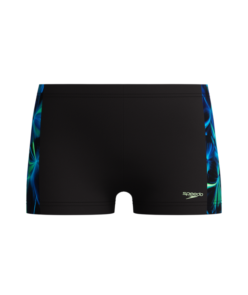 Speedo Jongens Zwemboxer Sprint Panel Zwart/Groen
