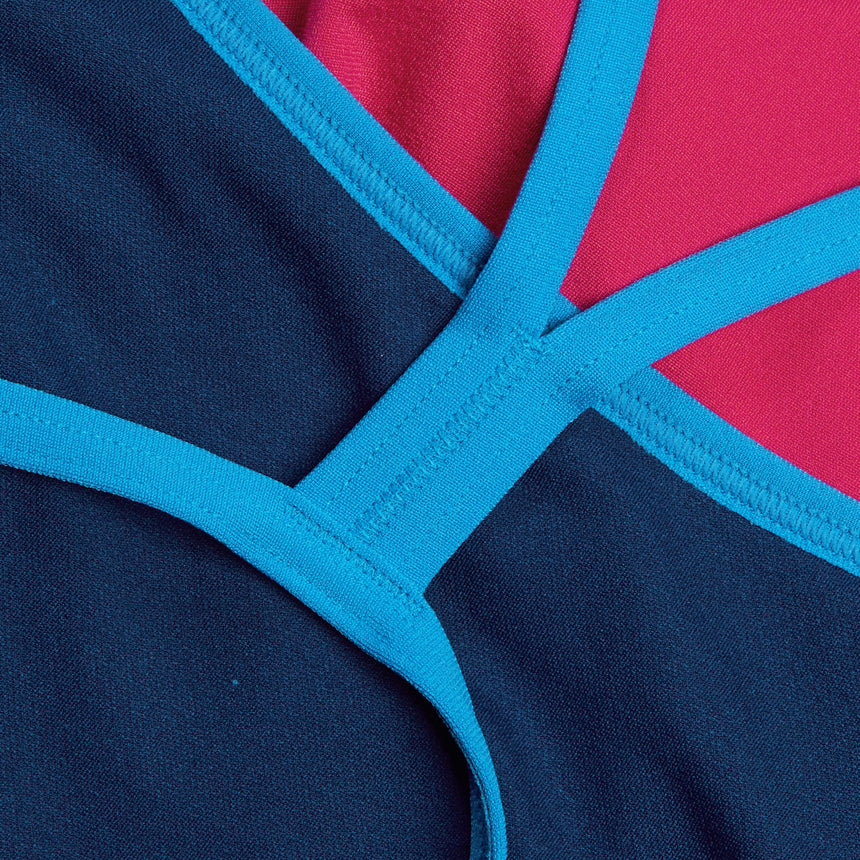 Speedo Badeanzug Solid V Back Lila