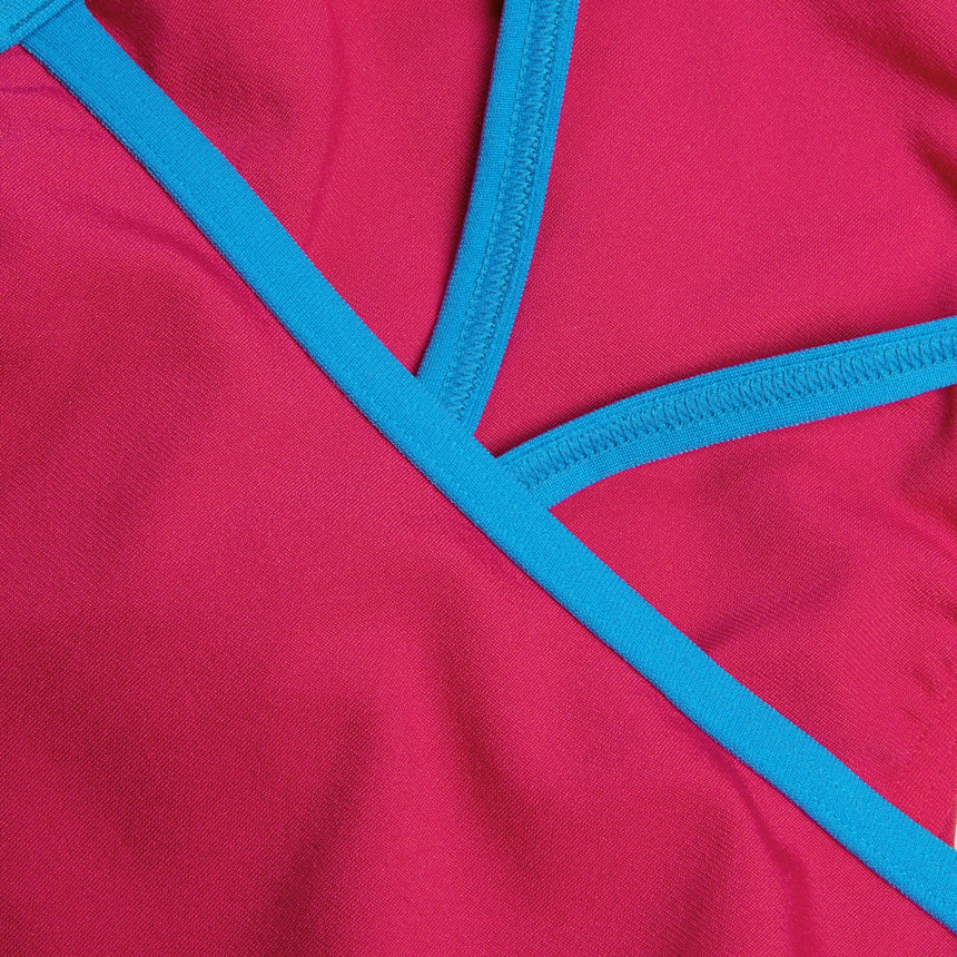 Speedo Badeanzug Solid V Back Lila