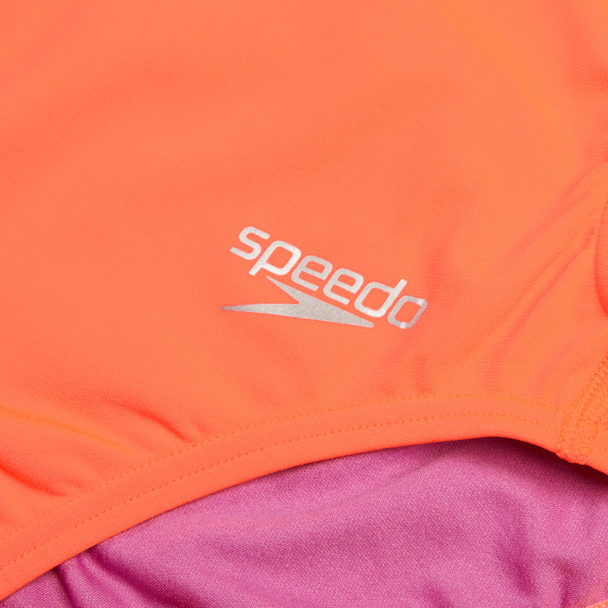 Speedo Badeanzug Solid Tie Back Rot