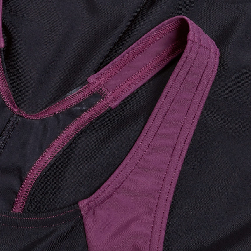 Speedo Badeanzug Hyperboom Splice Racerback Schwarz/Lila