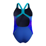 Speedo Meisjes Badpak Sprint Powerback Blauw/Turquoise