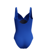 Speedo Dames Corrigerend Badpak Solid Cross Knot Blauw