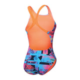 Speedo Badpak Allover Digital Powerback Zwart/Rood