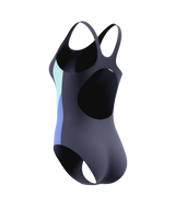 Speedo Badeanzug Colourblock Splice Muscleback Marine/Blau/Lavendel