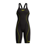 Speedo Competition Kneeskin Fastskin Hyperspark Open Back Black