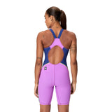 Speedo Dames Wedstrijdbadpak Fastskin HyperSpark Solid Open Back Paars/Marine