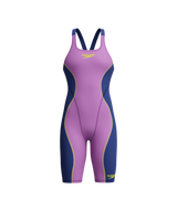 Speedo Dames Wedstrijdbadpak Fastskin HyperSpark Solid Open Back Paars/Marine