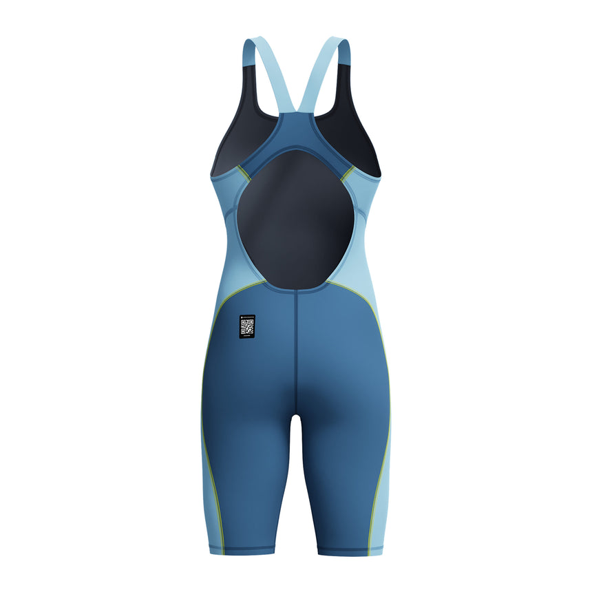 Speedo Wedstrijdbadpak Fastskin Hyperspark Open Rug Blauw
