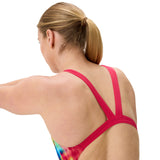 Speedo Swimsuit Eco Endurance+ Print Leaderback Red/Yellow