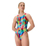 Speedo Swimsuit Eco Endurance+ Print Leaderback Red/Yellow