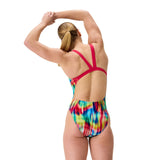 Speedo Swimsuit Eco Endurance+ Print Leaderback Red/Yellow