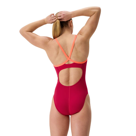 Speedo Badpak Eco Endurance+ Solid V-Back 2.0 Rood