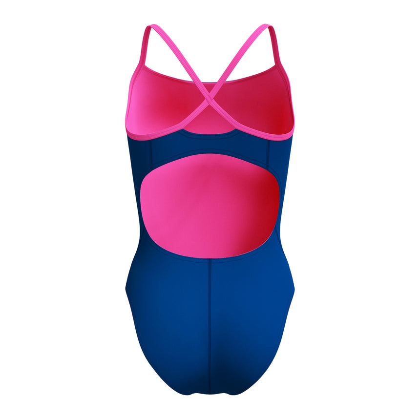 Speedo Badpak Eco Endurance+ Solid V-Back 2.0 Blauw