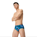 Speedo Heren Zwemslip Printed 13.5Cm Zwart/Blauw