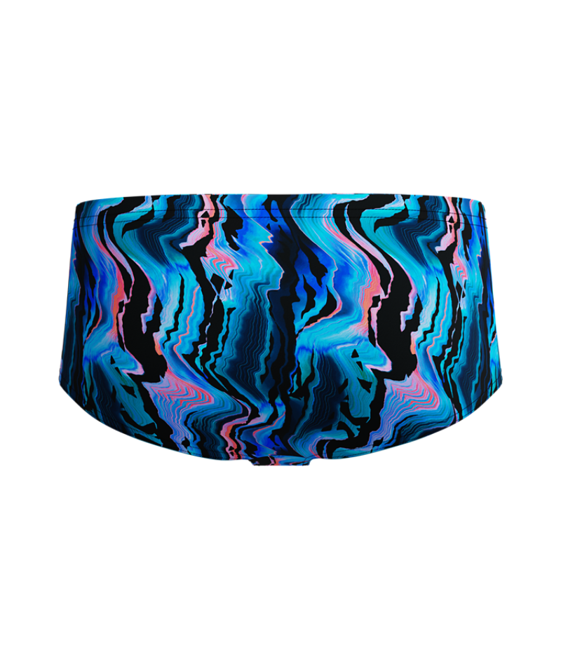 Speedo Heren Zwemslip Printed 13.5Cm Zwart/Blauw