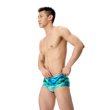 Speedo Heren Zwemslip Printed 13.5Cm Groen/Blauw