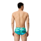 Speedo Heren Zwemslip Printed 13.5Cm Groen/Blauw