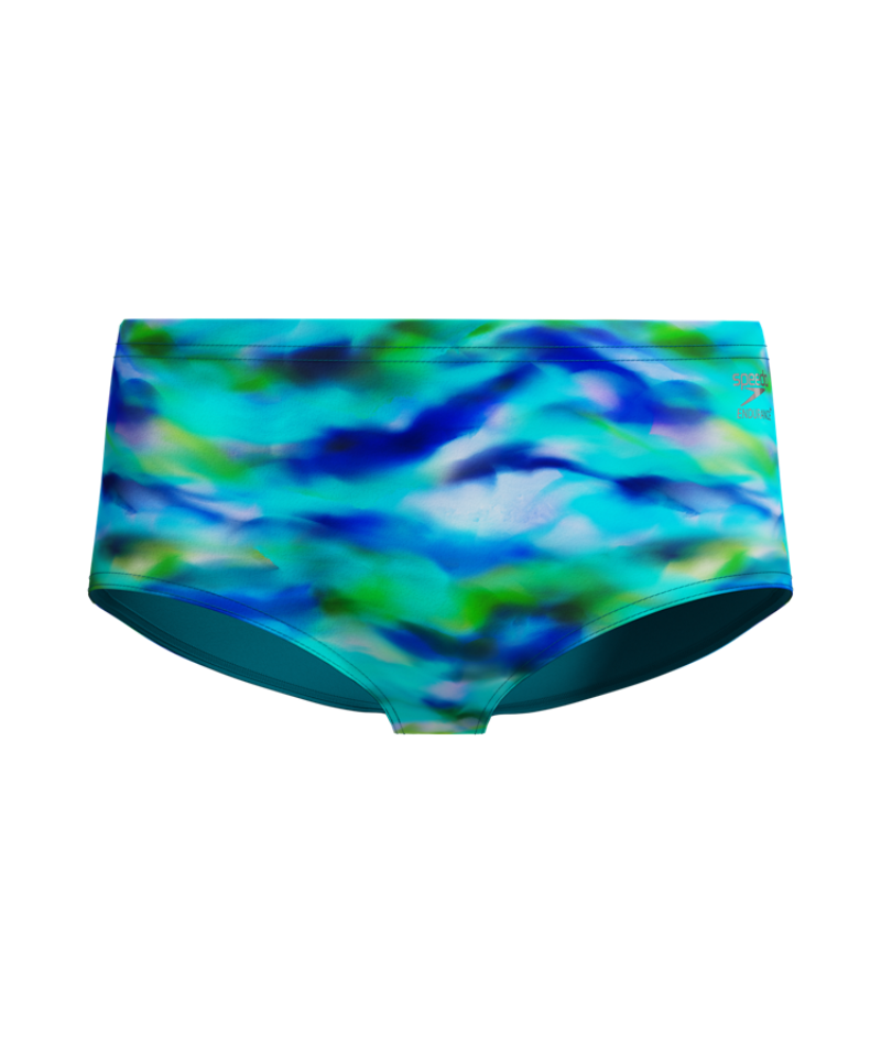 Speedo Heren Zwemslip Printed 13.5Cm Groen/Blauw