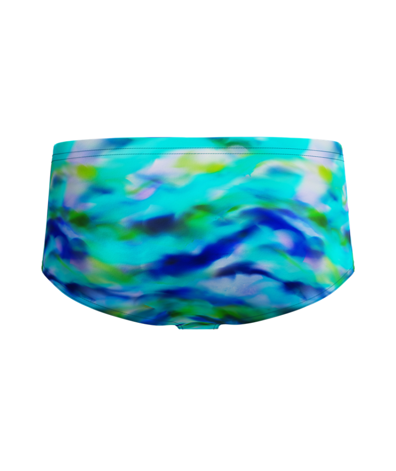 Speedo Heren Zwemslip Printed 13.5Cm Groen/Blauw