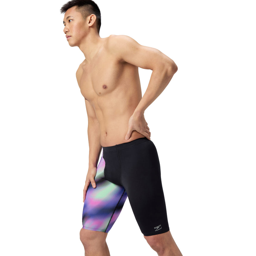 Speedo Jammer Eco Endurance+ One Leg Print Zwart/Paars