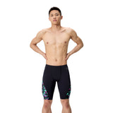 Speedo Heren Zwemjammer Spliced Printed Zwart/Groen