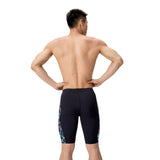 Speedo Heren Zwemjammer Spliced Printed Zwart/Groen