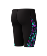 Speedo Heren Zwemjammer Spliced Printed Zwart/Groen