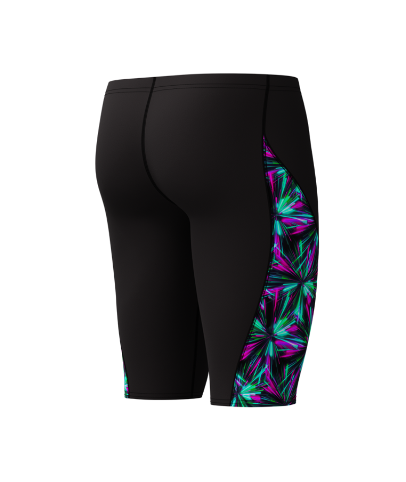Speedo Heren Zwemjammer Spliced Printed Zwart/Groen