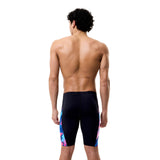 Speedo Herren-Schwimmjammer Spliced Printed Brushy Glitch-Schwarz