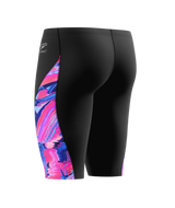 Speedo Herren-Schwimmjammer Spliced Printed Brushy Glitch-Schwarz