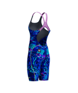 Speedo Dames Wedstrijdbadpak Fastskin HyperSpark Print Open Back Blauw/Paars
