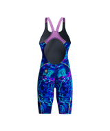 Speedo Dames Wedstrijdbadpak Fastskin HyperSpark Print Open Back Blauw/Paars