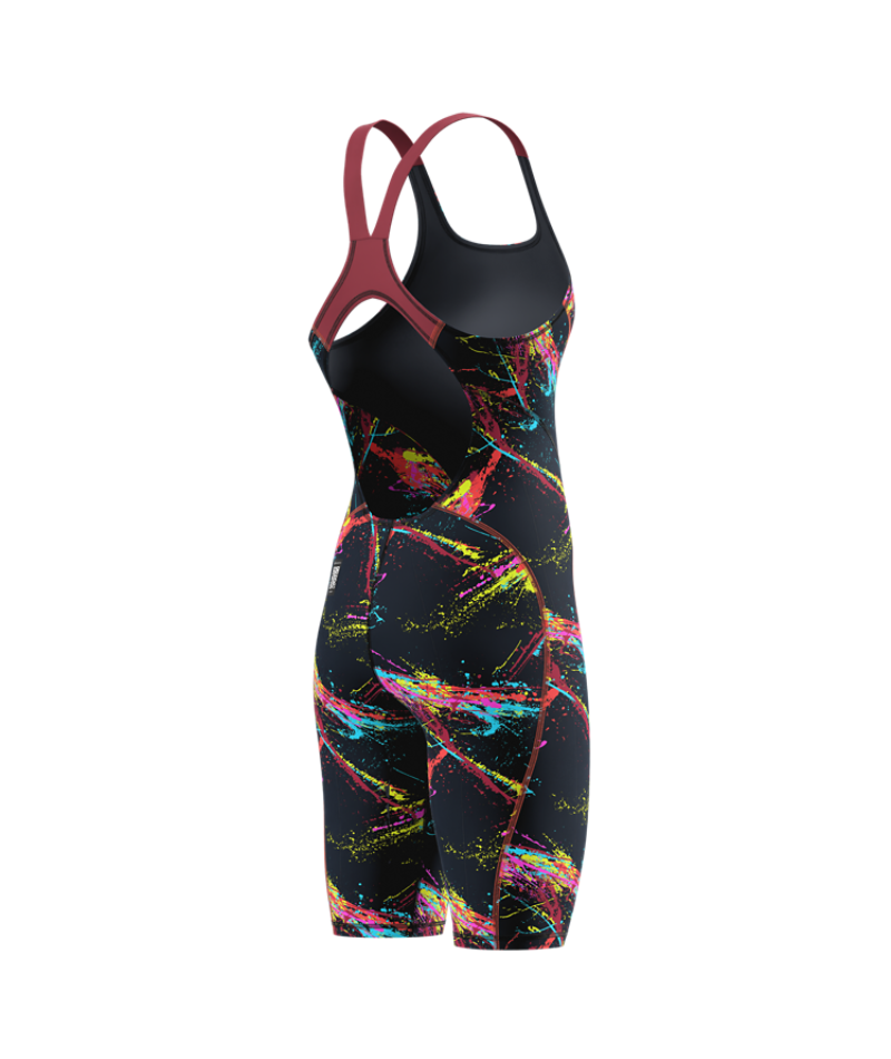 Speedo Wettkampfanzug Fastskin HyperSpark Printed Openback Electric Strata