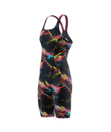 Speedo Wettkampfanzug Fastskin HyperSpark Printed Openback Electric Strata