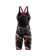 Speedo Wettkampfanzug Fastskin HyperSpark Printed Openback Electric Strata