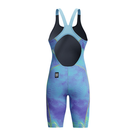 Speedo Wedstrijdbadpak Fastskin Hyperspark Open Rug Blauw/Geel