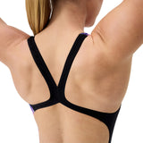Speedo Badpak Eco Endurance+ Placement Print Powerback Zwart/Paars