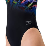 Speedo Badpak Eco Endurance+ Placement Print Powerback Zwart/Geel