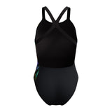 Speedo Badpak Eco Endurance+ Placement Print Powerback Zwart/Geel