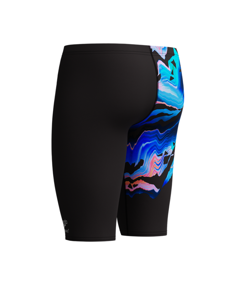 Speedo Heren Zwemjammer Placement Printed Zwart/Blauw