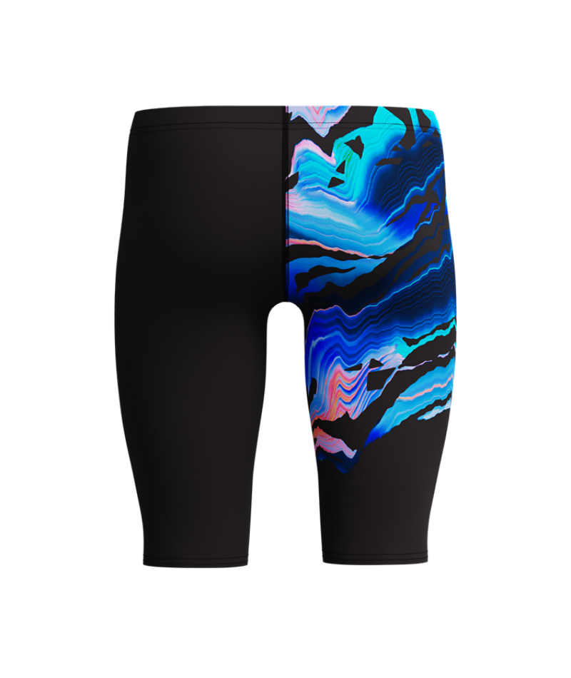 Speedo Heren Zwemjammer Placement Printed Zwart/Blauw
