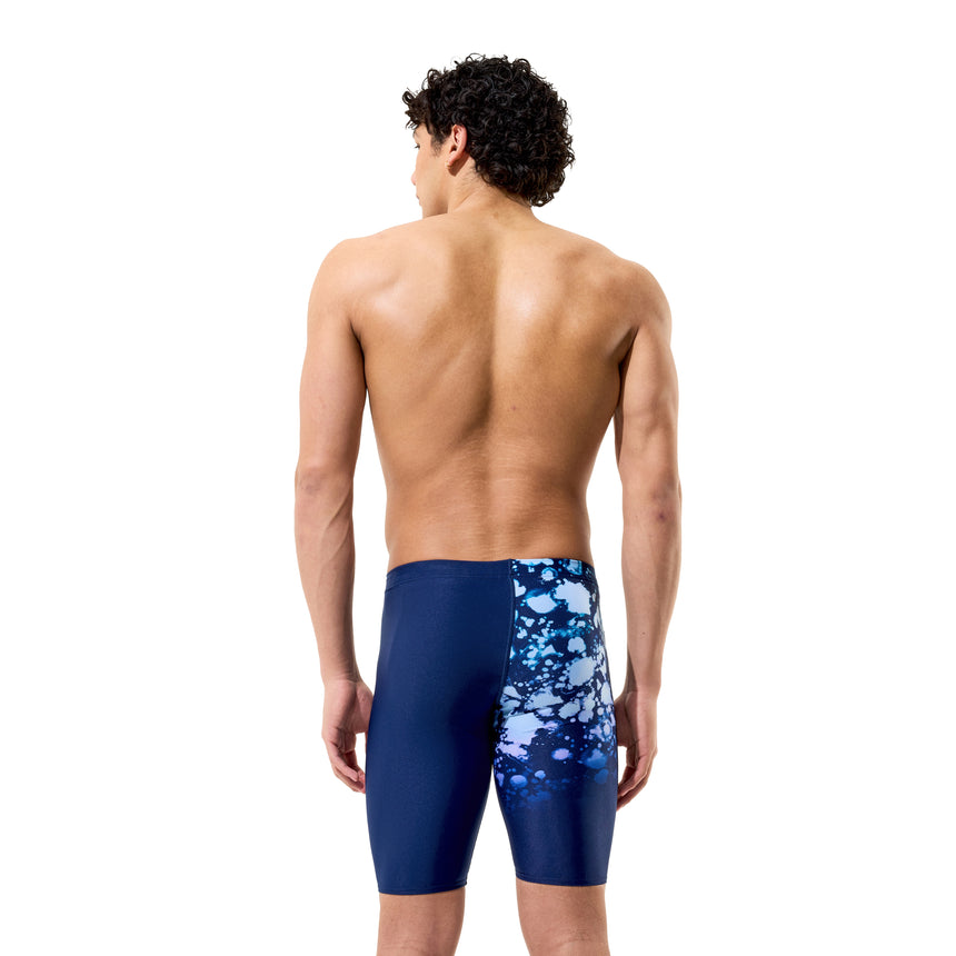 Speedo Herren-Schwimmjammer Placement Printed Moonglow Smoke–Marineblau