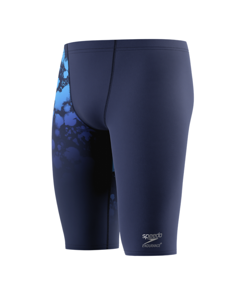 Speedo Herren-Schwimmjammer Placement Printed Moonglow Smoke–Marineblau