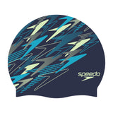 Speedo Badmuts Printed Silicone Marine/Blauw