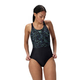 Speedo Swimsuit Eco Endurance+ Hyperboom Placement Muscleback Black/Green