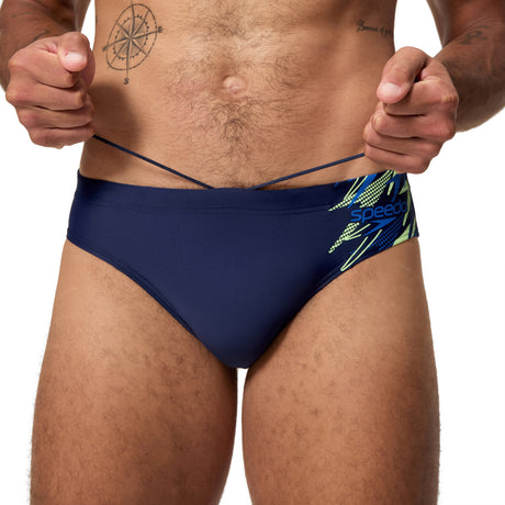 Speedo Heren Zwemslip Medley Logo 7Cm Marine/Blauw