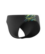 Speedo Herren Badeslip Medley Logo 7cm Anthrazit/HyperTeal