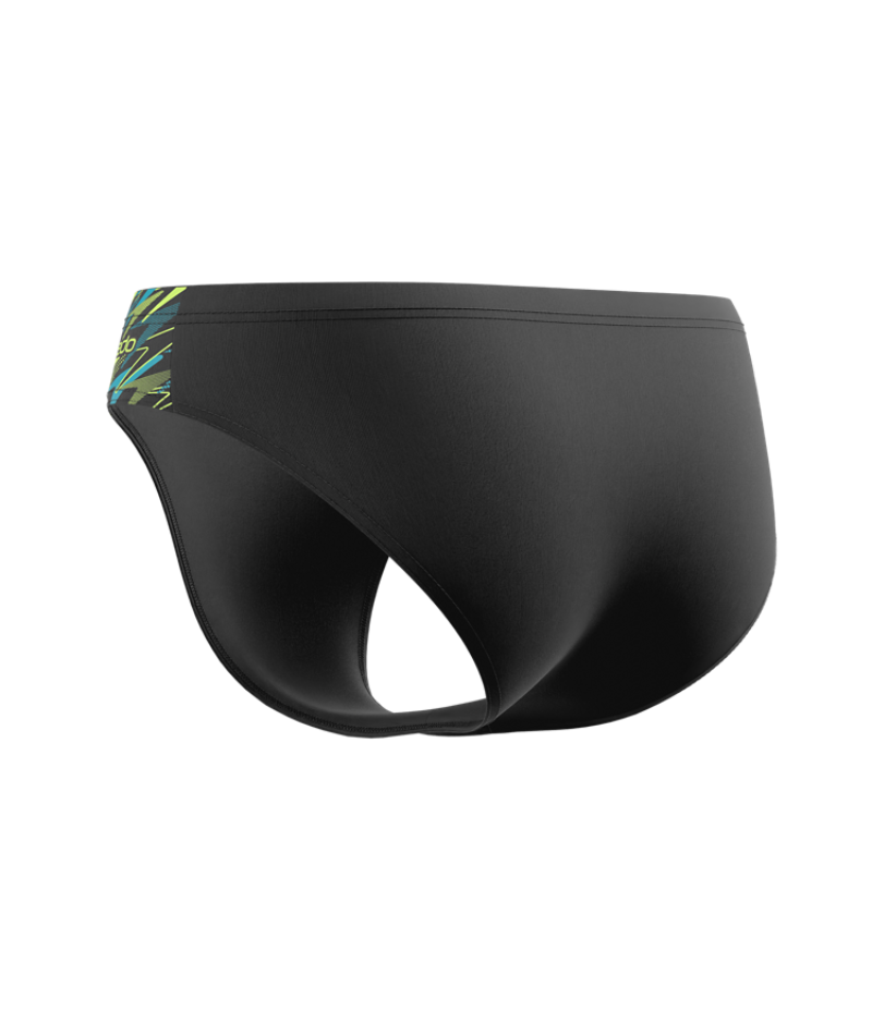 Speedo Herren Badeslip Medley Logo 7cm Anthrazit/HyperTeal