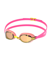 Speedo Wettkampf-Schwimmbrille Fastskin Speed Socket 2.0 Verspiegelt Neon Melone / Zinnober / Goldverspiegelung